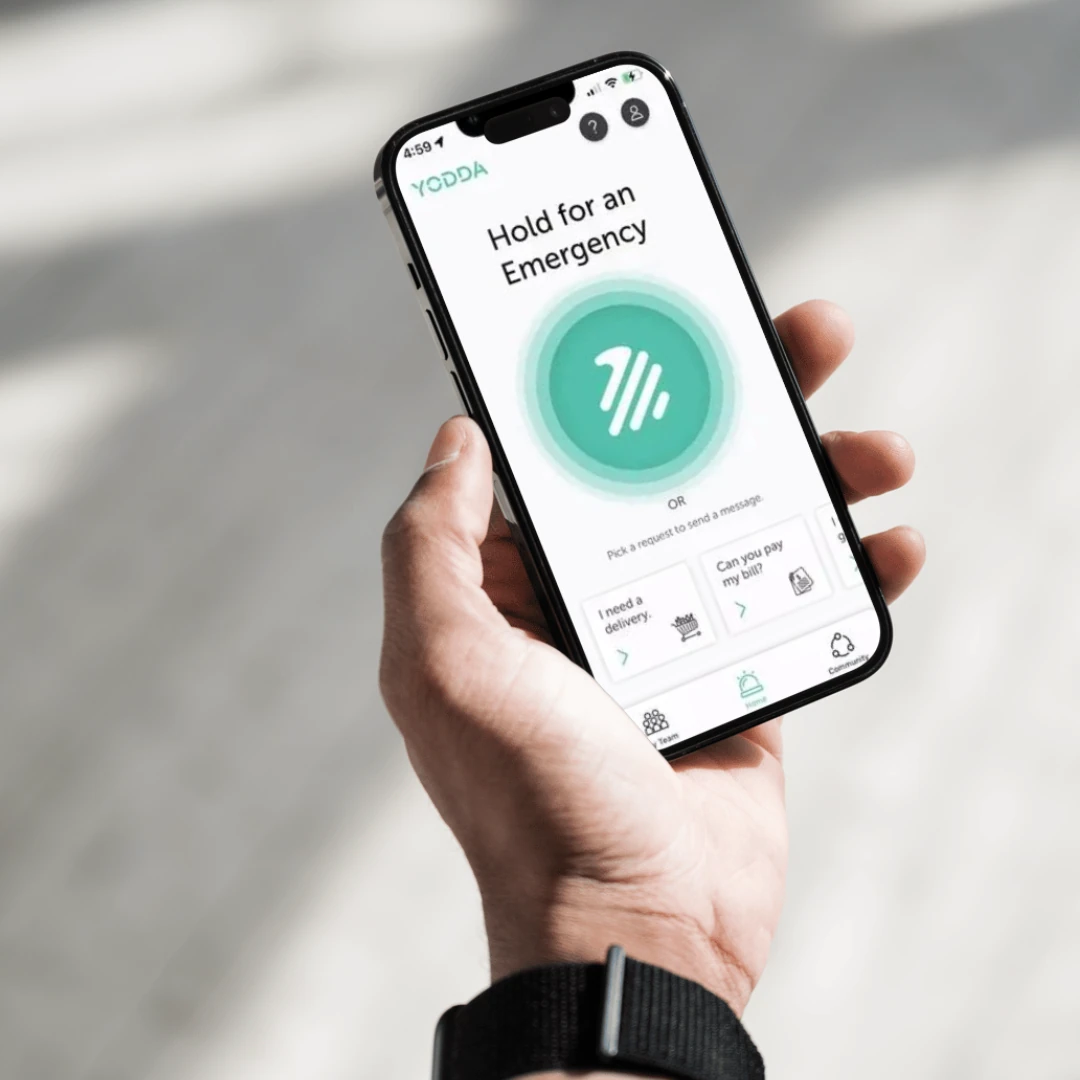 Yodda app for requesting support